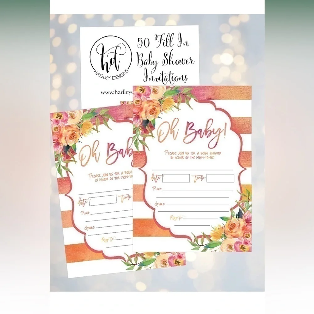 Baby Shower Invitations & Envelopes